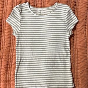 Striped Short Sleeve Top